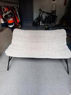 WOOOD Lucy Eetkamerbank Off White, Huis en Inrichting, Minder dan 50 cm, Ophalen of Verzenden, Zo goed als nieuw, Stof