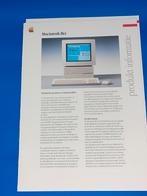 9x Apple Macintosh product informatie bladen, Computers en Software, Vintage Computers, Ophalen of Verzenden, Apple