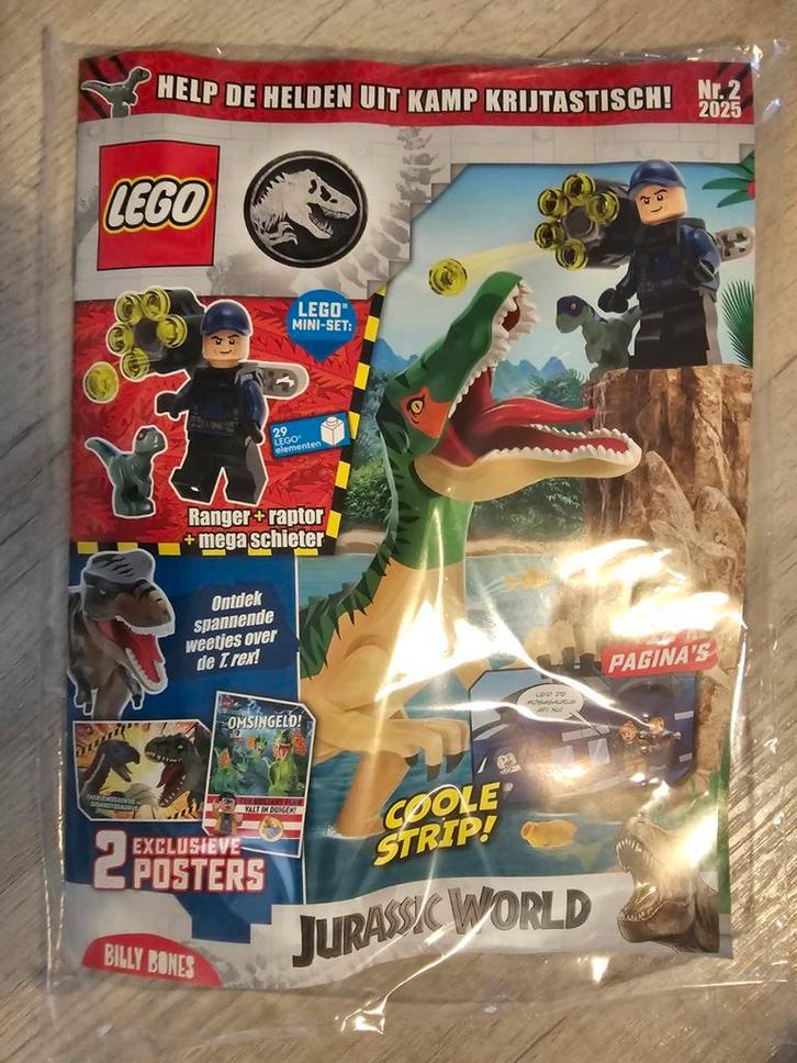 Lego Jurassic World Tijdschrift + Polybag, Kinderen en Baby's, Speelgoed | Duplo en Lego, Nieuw, Ophalen of Verzenden