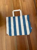 Canvas Strandtas blauw ecru, Sieraden, Tassen en Uiterlijk, 30 cm of meer, Blauw, Nieuw, Ophalen of Verzenden