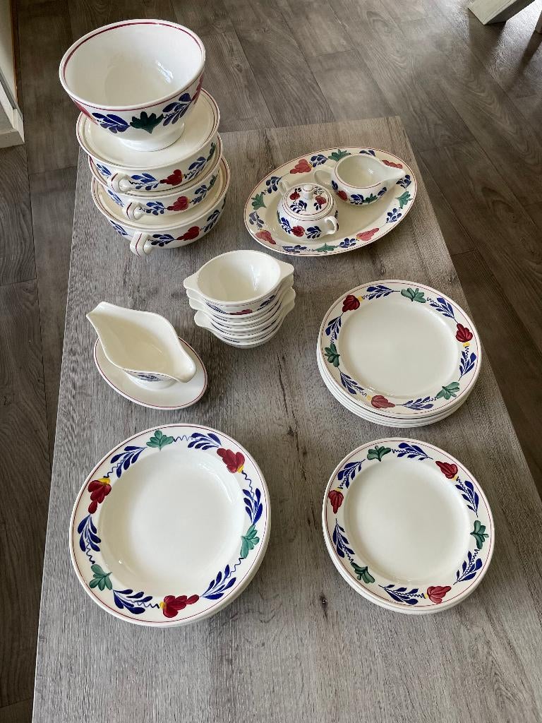 Boerenbont servies, Huis en Inrichting, Keuken | Servies, Ophalen, Overige materialen, Zo goed als nieuw, Boerenbont