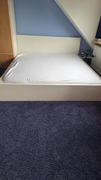 IKEA bedframe MALM 160x200 wit, inclusief matras, Ophalen, Strak, Gebruikt, Wit