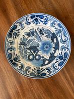 Handbeschilderd Blauw Bord, Antiek en Kunst, Antiek | Wandborden en Tegels, Ophalen of Verzenden