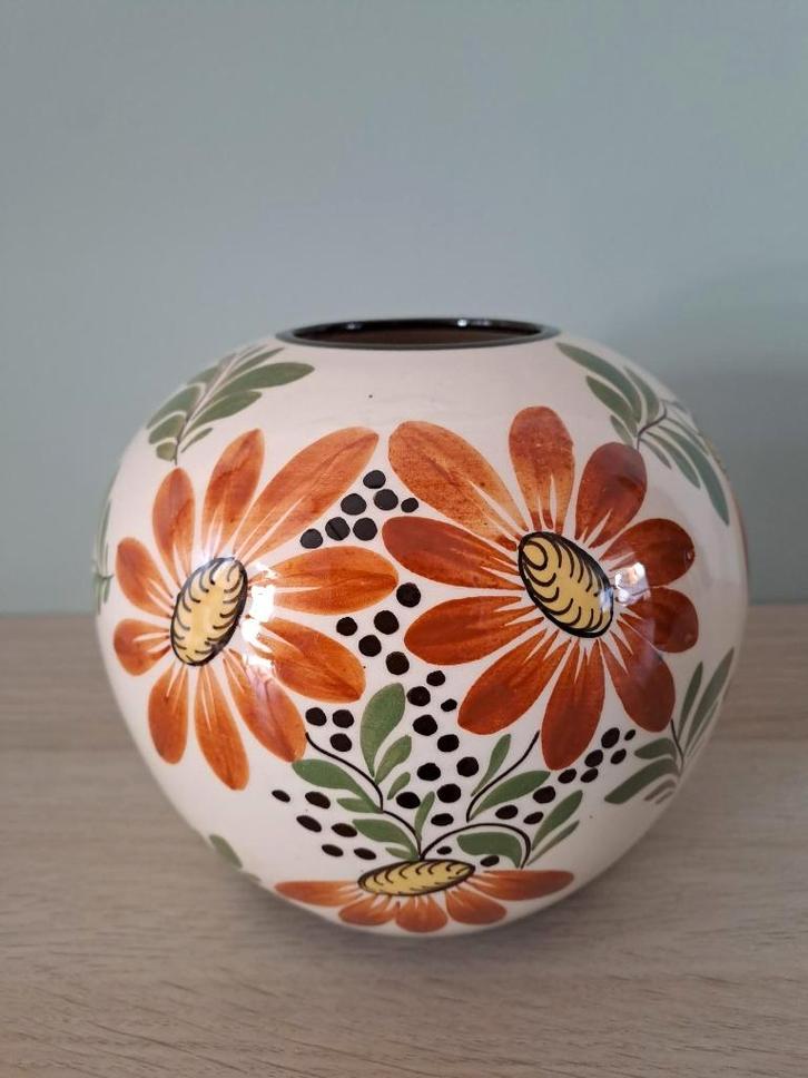 Hollandse Quo Vadis bolvaas ca. 1950 - Zelden aangeboden!, Antiek en Kunst, Antiek | Vazen, Ophalen of Verzenden