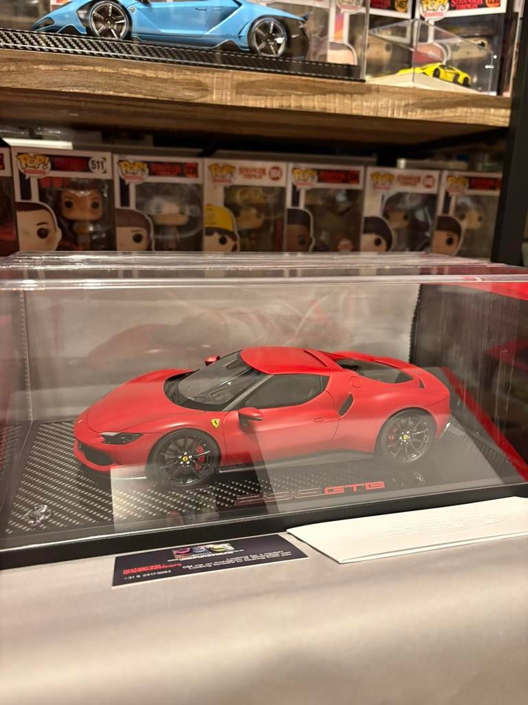 1:18 BBR Ferrari 296 GTB, Ophalen of Verzenden, Zo goed als nieuw, Overige merken
