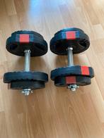 Dumbellset/halterset 15kg, Sport en Fitness, Fitnessmaterialen, Ophalen of Verzenden, Zo goed als nieuw, Halterset
