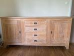 eiken dressoir en bijhorende salontafel, Ophalen, Gebruikt, Eikenhout, 200 cm of meer