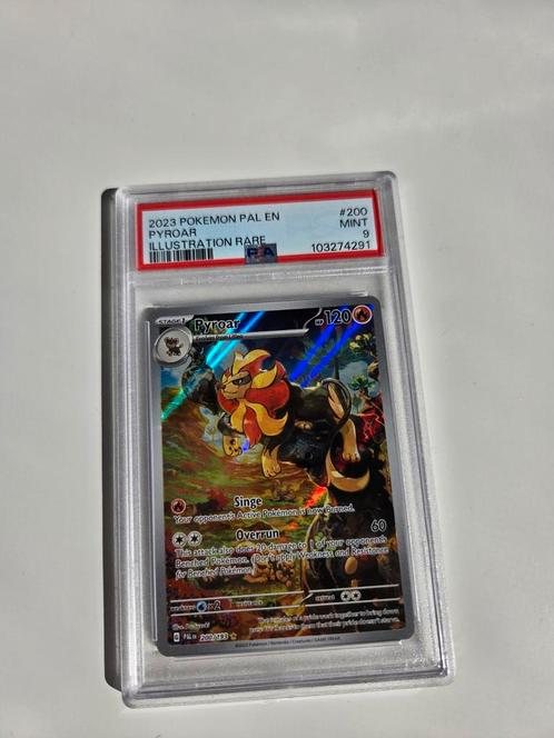 Pyroar 200/193 Pokemon Paldea Evolved illustration psa 9, Hobby en Vrije tijd, Verzamelkaartspellen | Pokémon, Zo goed als nieuw