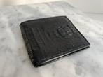 Zwarte krokodillenleren portemonnee - zo goed als nieuw!, Overige merken, Zwart, Ophalen of Verzenden, Zo goed als nieuw