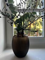 Bombyx Vaas - Bruin Geslepen Glas, Ophalen, Overige kleuren, Minder dan 50 cm, Glas