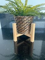Nieuw plantenstandaard van bamboe., Tuin en Terras, Bloempotten, Overige materialen, Rond, Nieuw, Ophalen of Verzenden