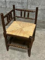 hoekkrukje met rieten zitting, Ophalen, Zo goed als nieuw, Hout