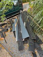 Zwarte Rabatdelen - Hout, Doe-het-zelf en Verbouw, Hout en Planken, Ophalen, Gebruikt, Minder dan 25 mm, Plank