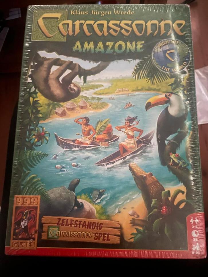 Carcassonne Amazone Bordspel - Zo Goed Als Nieuw, Hobby en Vrije tijd, Gezelschapsspellen | Bordspellen, Nieuw, Drie of vier spelers
