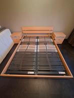 2 persoons bed ombouw, 2 nachtkastjes, 2 electrische bodems, Ophalen, Verstelbaar, Tweepersoons, Zo goed als nieuw