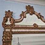 125hx65br Ranke schouwspiegel goudkleurige ornamenten, Huis en Inrichting, Woonaccessoires | Spiegels, Ophalen, 100 tot 150 cm