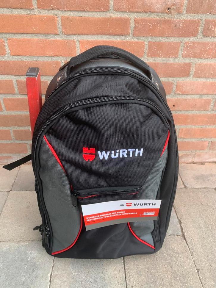 Wurth gereedschaps rugtas/trolley GEVULD!, Doe-het-zelf en Verbouw, Gereedschapskisten, Zo goed als nieuw, Gevuld, Ophalen of Verzenden