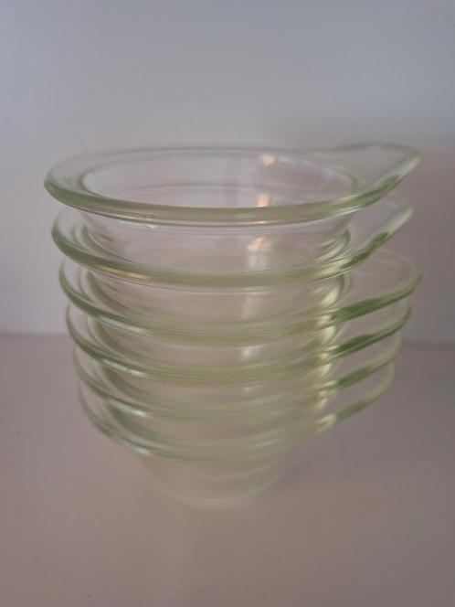 6 vintage ovenvaste schaaltjes klein., Verzamelen, Retro, Huis en Inrichting, Ophalen of Verzenden