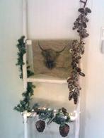 Robuuste decoratieve houten witte ladder/ rek, Ophalen, Gebruikt