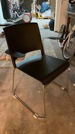 6 Gispen stoelen stapelbaar, nieuw, Huis en Inrichting, Stoelen, Ophalen of Verzenden, Zo goed als nieuw, Zwart, Vijf, Zes of meer stoelen
