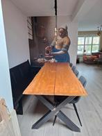 Stoere eethoek, Huis en Inrichting, Tafels | Eettafels, Ophalen, 200 cm of meer, 50 tot 100 cm, Zo goed als nieuw