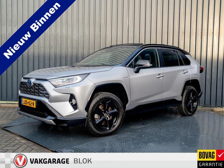 Toyota RAV4 2.5 Hybrid Black Edition | Panodak | Stoel & Stu, Auto's, Toyota, Bedrijf, Te koop, Rav4, ABS, Achteruitrijcamera