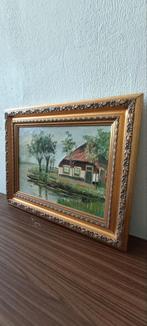 Schilderij Hollandse Landschap, Ophalen of Verzenden