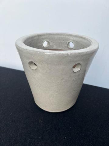 Te Koop : Aardewerk Vintage Hangbloempot Bloempot beschikbaar voor biedingen