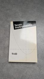 Handleiding Texas Instruments TI-83 Grafische Rekenmachine, Boeken, Studieboeken en Cursussen, Ophalen of Verzenden, Gelezen, Niet van toepassing