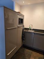 Moderne Grijze hoogglans U VORM KEUKEN, Huis en Inrichting, Keuken | Complete keukens, Ophalen, U-keuken, Graniet of Steen, Grijs