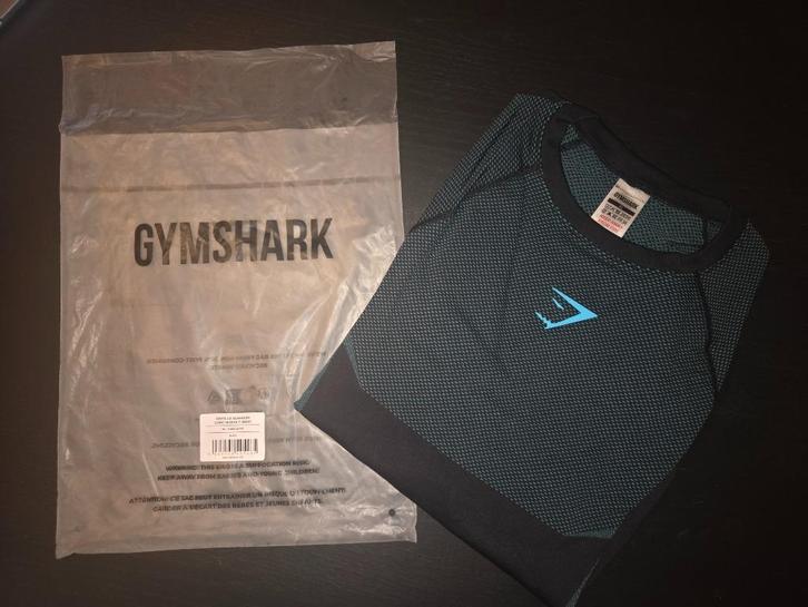 Gymshark Onyx 5.0 Seamless Long Sleeve T-Shirt - Brand Blue, Kleding | Heren, Sportkleding, Nieuw, Fitness, Maat 56/58 (XL), Zwart