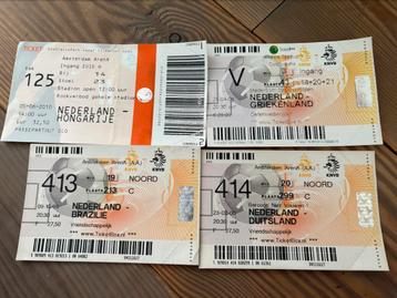 4 entreetickets nederlands elftal beschikbaar voor biedingen