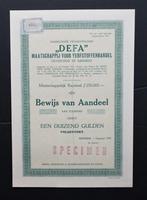DEFA, Maatschappij voor Verfstoffenhandel - Apeldoorn 1925, Verzenden, 1920 tot 1950, Aandeel