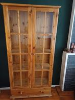 Te koop grenen vitrinekast..., Huis en Inrichting, Ophalen, Gebruikt, 50 tot 100 cm, 150 tot 200 cm