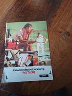 Advertentie PTT post postcode tennisser 1982, Verzamelen, Ophalen of Verzenden, Zo goed als nieuw, Overige typen