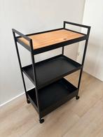 Ikea Nissafors trolley - zwart karretje met wieltjes, Ophalen, Zo goed als nieuw