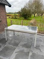 Gratis tuintafel, Tuin en Terras, Tuintafels, Ophalen, Gebruikt, Rechthoekig, Metaal