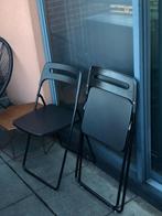 Foldable chairs (2), Ophalen, Gebruikt, Metaal, Inklapbaar