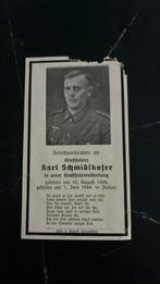 WW2 duitse militair bidprentje Italie, Verzamelen, Verzenden, Landmacht, Duitsland