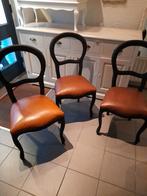 3 x mat zwarte biedermeijer stoelen 75.00 p.s, Ophalen, Zo goed als nieuw