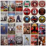 Warning BBQ Zone XXL reclamebord van metaal wandbord deco, Info@deconoord.nl, Deco Noord, Nieuw, Ophalen of Verzenden