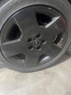 Mooie zwarte velgen 225/45/17 steek 5x108, 17 inch, Ophalen of Verzenden, Band(en), Zomerbanden