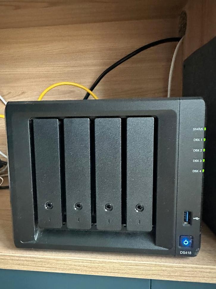 Synology DS418 NAS + 4x 1TB Enterprise HDD’s, Computers en Software, NAS, Zo goed als nieuw, Ophalen
