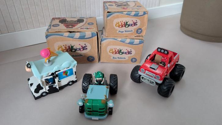 Oddbods Speelgoed Voertuigen Set, Kinderen en Baby's, Speelgoed | Overig, Zo goed als nieuw, Jongen of Meisje, Ophalen