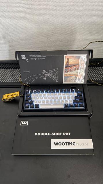 Wooting 60 HE+ gaming toetsenbord met extra keycaps. beschikbaar voor biedingen