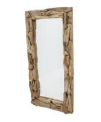 driftwood teak spiegel, Nieuw, Rechthoekig, Ophalen