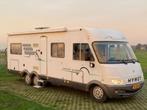 Hymer B754 is voor C rijbewijs, Caravans en Kamperen, Campers, Integraal, Standaard zit, Ringverwarming, Fiat