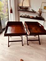 Klassieke Bijzet-/Hoektafels Set, Huis en Inrichting, 45 tot 60 cm, Gebruikt, Rechthoekig, Hout