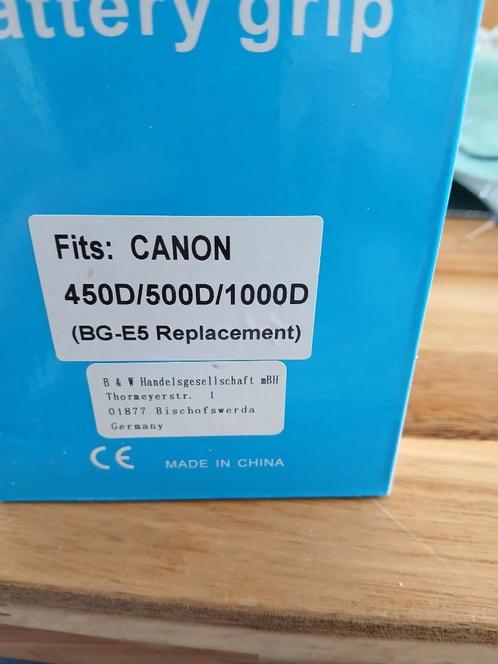 Batterij handgreep voor Canon 450/500/1000D, Audio, Tv en Foto, Accu's en Batterijen, Nieuw, Ophalen of Verzenden