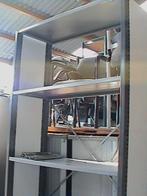 Metalen of houten archief magazijn legbord stelling., Gebruikt